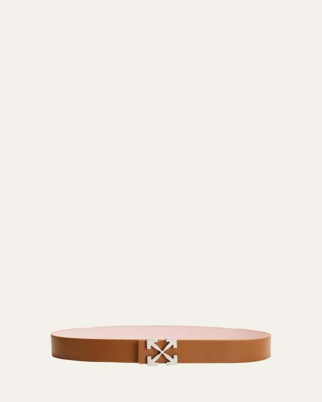 Arrow Reversible Leather Buckle Belt